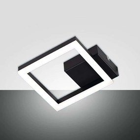 Φωτιστικό Οροφής - Πλαφονιέρα Bard 3394-24-101 18,3x18,3x5,5cm Dim Led 1080lm 11W Black Fabas Luce