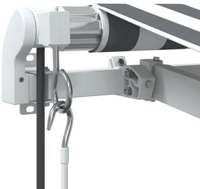 vidaXL Τέντα Πτυσσόμενη Αυτόματη Ανθρακί / Λευκή 350x250 εκ.