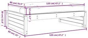 ΥΠΟΠΟΔΙΟ ΚΗΠΟΥ 120 X 80 ΕΚ. ΑΠΟ ΜΑΣΙΦ ΞΥΛΟ ΠΕΥΚΟΥ 825765