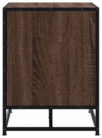 Πάγκος παπουτσιών καφέ δρυς 84x40x53,5 cm - Καφέ