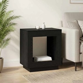 vidaXL Τραπεζάκι Πλευράς Μαύρη Δρυς 60 x 40 x 65 εκ.