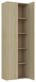 vidaXL Ντουλάπα Γραφείου Sonoma Δρυς 60 x 32 x 190 εκ. από Επεξ. Ξύλο