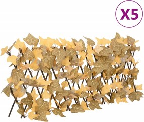 vidaXL Καφασωτό Επεκτ. Πορτοκαλί 5 Τεμ. 180x30 εκ. Τεχνητός Σφένδαμος