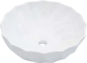 vidaXL Νιπτήρας Λευκός 46 x 17 εκ. Κεραμικός
