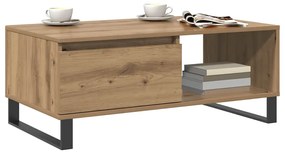 vidaXL Τραπεζάκι Σαλονιού Αρτισιανή Δρυς 90x50x36,5εκ Επεξεργασμ. Ξύλο