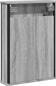 vidaXL Καθρέφτης Μπάνιου Ντουλάπι Γκρι Sonoma 42x12x60 εκ Επεξ. Ξύλο