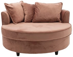 Πολυθρόνα-καναπές Ophelia  βελούδο σάπιο μήλο 123x120x85εκ
