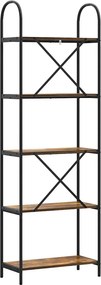 vidaXL Ράφι Βιβλίων 5 επιπέδων 60 x 30 x 183 εκ Επεξεργασμένο ξύλο