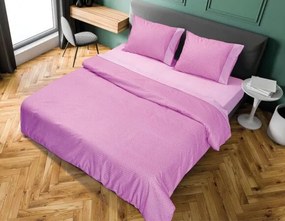 Beauty Home Σετ σεντόνια μονά με λάστιχο πουά JOY Art 1680 100x200+25 Μωβ