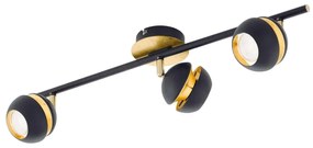 Φωτιστικό Σποτ Led 95484 Black - Gold Nocito Eglo Metal