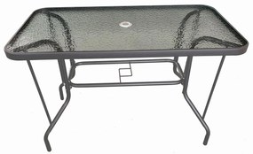 Τραπέζι Μεταλλικό ArteLibre Serefina Γκρι 100x60x70cm-14470007