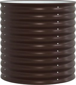 vidaXL Ανεβασμένο Κρεβάτι Καφέ 80 x 80 x 81 cm Ατσάλι