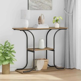 vidaXL Τραπέζι κονσόλας με ράφι artisan δρυς 101 x 35 x 80.5 εκ