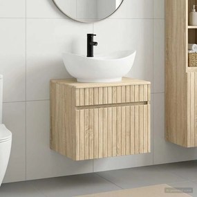 vidaXL Σετ Επίπλων Μπάνιου Sonoma Δρυς Επεξεργασμένο Ξύλο