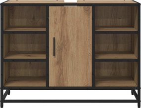 vidaXL Ντουλάπι Μπάνιου Artisan Oak 80 x 33 x 60 εκ Επεξεργασμένο Ξύλο
