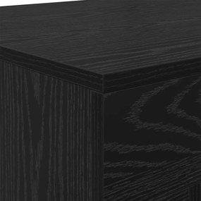 vidaXL Coffee Table Μαύρη Δρυς 80.5 x 50 x 50 cm Engineered Wood