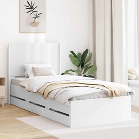 vidaXL Καλάθι με αποθήκη και κεφαλάρι Λευκό 75 x 190 cm