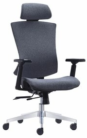 Καρέκλα γραφείου Mesa 439, Γκρι, 120x68x68cm, 20 kg, Με ρόδες, Με μπράτσα, Μηχανισμός καρέκλας: Μηχανισμός multiblock | Epipla1.gr