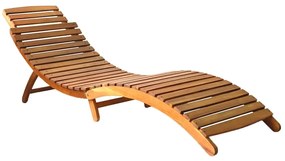 vidaXL Ξαπλώστρες 2 τεμ. από Μασίφ Ξύλο Ακακίας με Μαξιλάρια