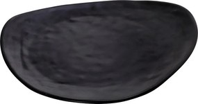 BLACK ΠΙΑΤΟ  ΤΡΙΓ.33Χ33Χ2ΕΚ WAVY MATTE ΜΕΛΑΜΙΝΗΣ