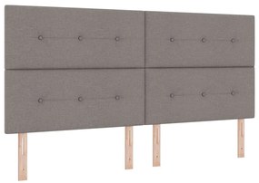 vidaXL Κεφαλάρι με κεφαλάρι Taupe 200 cm ύφασμα