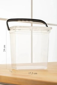 Stewehome Δοχείο αποθήκευσης τροφίμων αλεύρι και όσπρια με καπάκι και λαβή