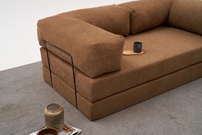 Τριθέσιος Καναπές Comfort - Χρώμα Καφέ - 190x95x75εκ