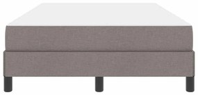 vidaXL Κρεβάτι με ελατήρια με στρώμα Taupe 120 x 190 cm ύφασμα