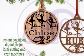 Intra απο ξύλο plywood 3mm-4mm πάχος Μπαλαρίνα Χριστουγεννιάτικο Στολίδι C Δίασταση 1x1 cm INTRAFABR-106638060