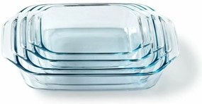 Σετ Πιάτων Φούρνου Pyrex Διαφανές 4 Τεμάχια