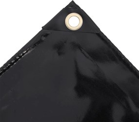 vidaXL Μουσαμάς Μαύρος 650 γρ./μ.² 4 x 6 μ.