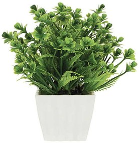 Τεχνητό Φυτό Σε Κασπώ 00-00-21701-2 8x21cm White-Green Marhome Plastic