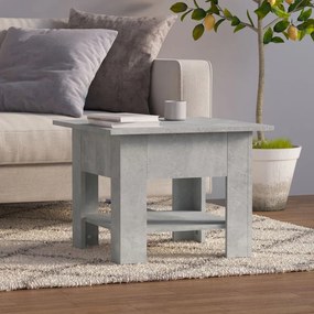 Τραπεζάκι Σαλονιού Γκρι Σκυροδέματος 55x55x42 εκ. Μοριοσανίδα - Γκρι