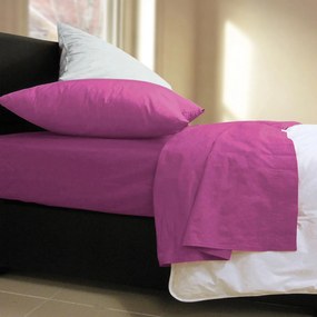 Σεντόνι Basic Violet Nef-Nef Single 170x270cm Χωρίς Λάστιχο 100% Cotton
