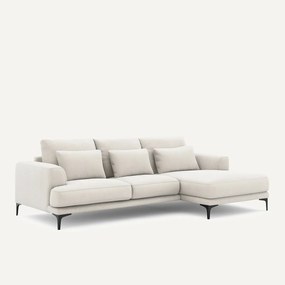 Γωνιακός καναπές δεξίος από βελούδινο chenille, Marsile