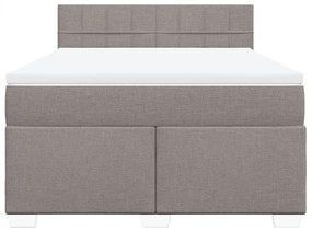 ΚΡΕΒΑΤΙ BOXSPRING ΜΕ ΣΤΡΩΜΑ TAUPE 160X200 ΕΚ. ΥΦΑΣΜΑΤΙΝΟ 3288243