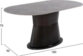 ΣΕΤ ΤΡΑΠΕΖΑΡΙΑ ΕΣΩΤ.ΧΩΡΟΥ 7ΤΜΧ HM11975 ΤΡΑΠΕΖΙ ΒΕΝΤ &amp; 6 ΠΟΛΥΘΡΟΝΕΣ WINON (ΓΚΡΙ)