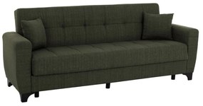 Καναπές Κρεβάτι Τριθέσιος Hema HM3242.05 Ψηλή Πλάτη 215x84x88cm Dark Olive