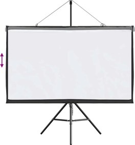 vidaXL Οθόνη Προβολής με Τρίποδο 50 Ιντσών 16:9