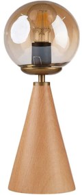 Φωτιστικό Επιτραπέζιο 534LUN5192 Φ15x38cm 1xE27 40W Honey-Oak Opviq