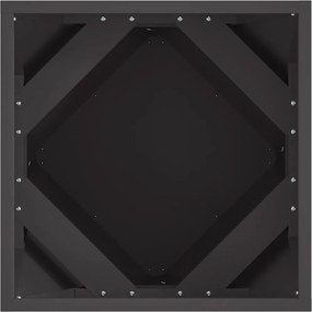 vidaXL Γλάστρα 2 τμχ. Μαύρο 40 x 40 x 40 cm Ατσάλι