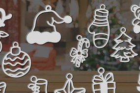 Σετ των 2 Intra απο ξύλο plywood 3mm-4mm πάχος Χριστουγεννιάτικων Διακοσμήσεων Δίασταση 15x15 cm INTRAFABR-19019837