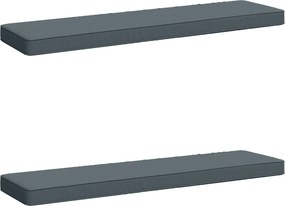 vidaXL Μαξιλάρια Πάγκου 2 Τεμαχίων VUGHT 2 pcs 100% Πολυεστέρας Μπλε