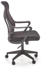 Καρέκλα γραφείου Houston 1301, Μαύρο, 104x61x67cm, 12 kg, Με μπράτσα, Με ρόδες, Μηχανισμός καρέκλας: Κλίση | Epipla1.gr