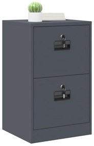 vidaXL Ντουλάπα Αρχείων με συρτάρι με ράφι Ανθρακί 44 x 50 x 106.5 εκ