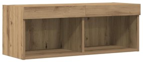vidaXL Ντουλάπι TV Επιτοίχιο 2 pcs Artisan Oak 80 x 30 x 30 εκ
