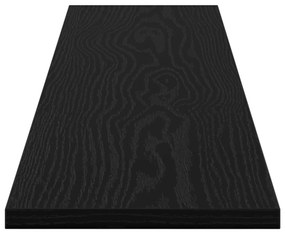 vidaXL Δίσκος Βιβλιοθήκης 4 pcs Μαύρο 100 x 40 x 1.5 εκ. Μοριοσανίδα