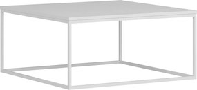 Τραπεζάκι Σαλονιού Λευκό FLOFRA 90x90x42