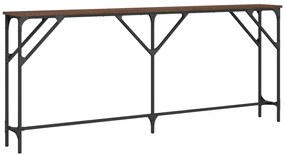vidaXL Τραπέζι Κονσόλα Καφέ Δρυς 180x23x75 εκ. Επεξεργασμένο Ξύλο