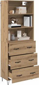 vidaXL Highboard 2 pcs Artisan Oak 69,5 x 34 x 180 εκ.